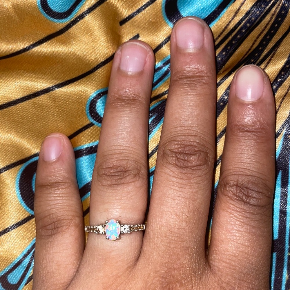 Lab Opal ring